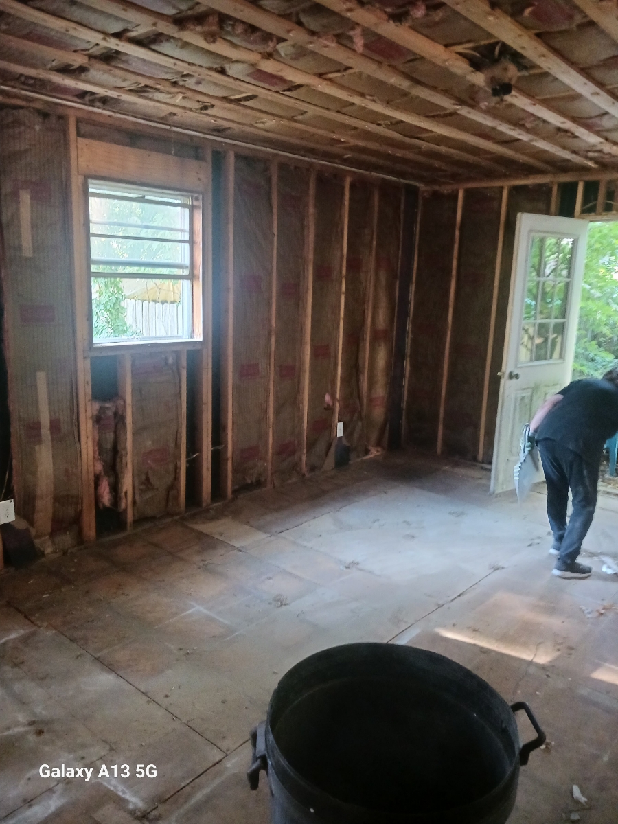 Freshly painted room with clean finish